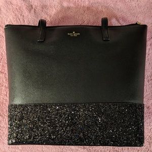 Kate Spade black sparkle purse